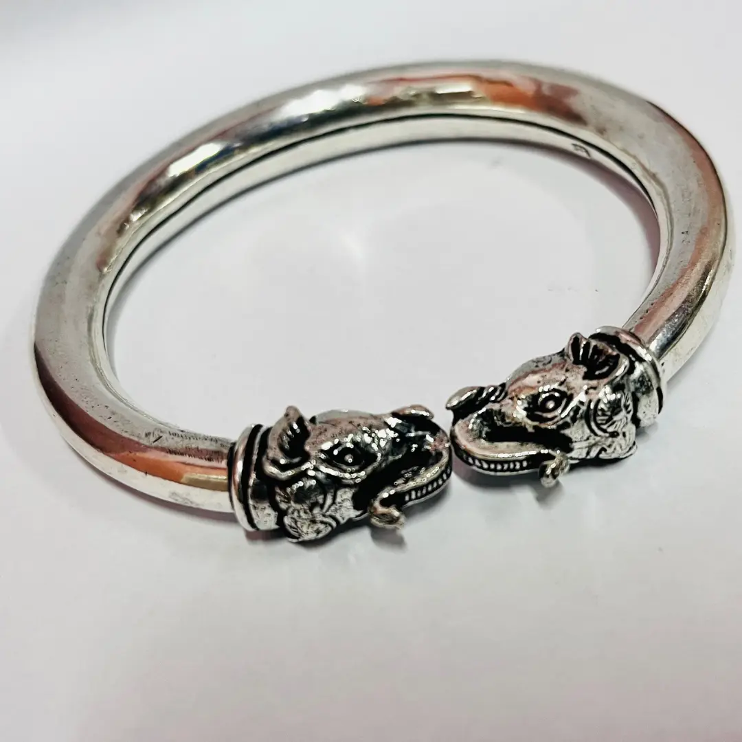 Oxidised Silver Jewellery Toe Kada Anklet Traditional for Women & Girls Brass Toe Anklet