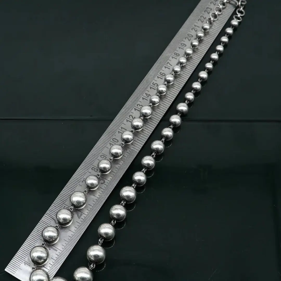 925 sterling silver customized stylish beaded necklace, excellent brides gifting wedding anniversary necklace tribal jewelry